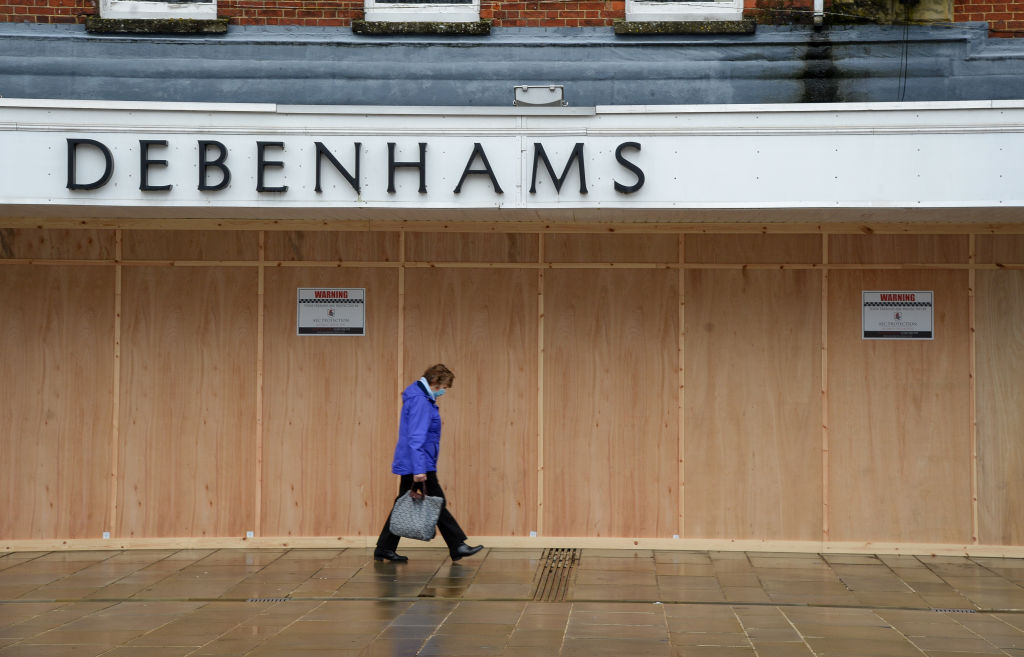 Debenhams' purchase by Boohoo will see the iconic brand disappear from the High Street (Photo by Finnbarr Webster/Getty Images)