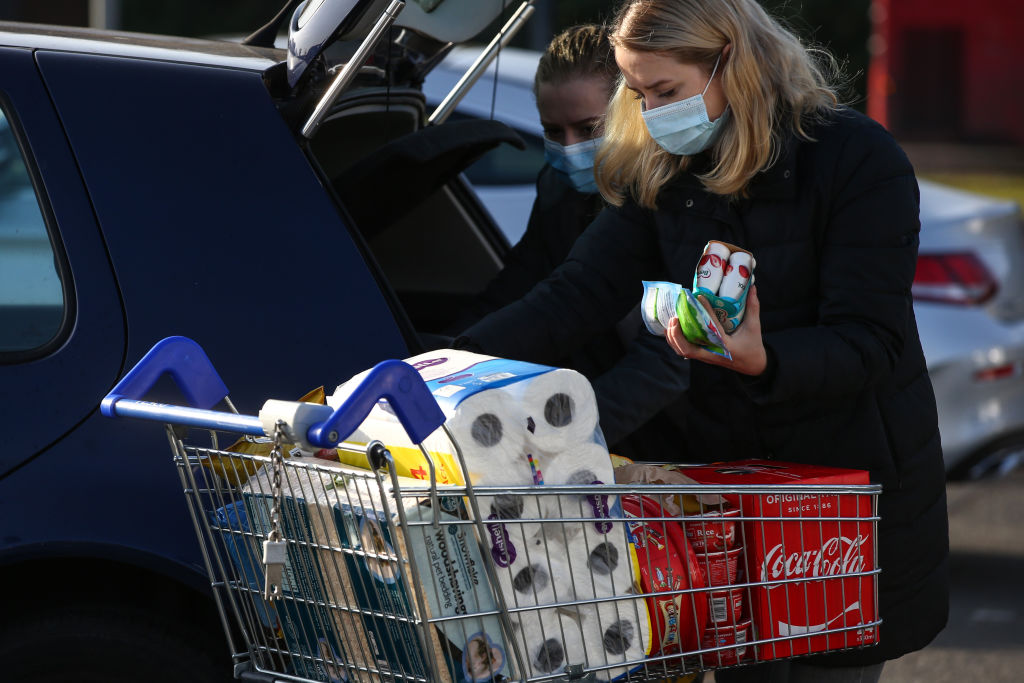Shoppers Stock Up For England's Second Lockdown