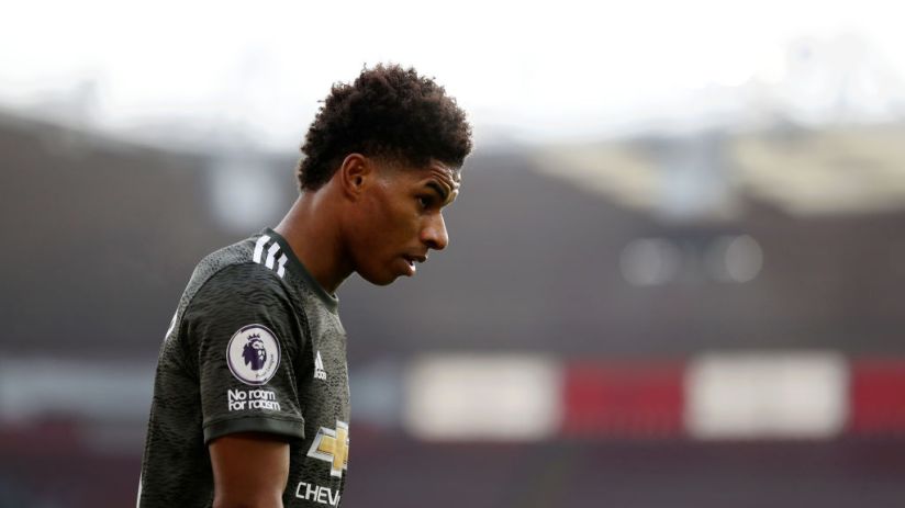 Manchester United and England forward Marcus Rashford is just one of the footballers to have been targeted by abuse on social media