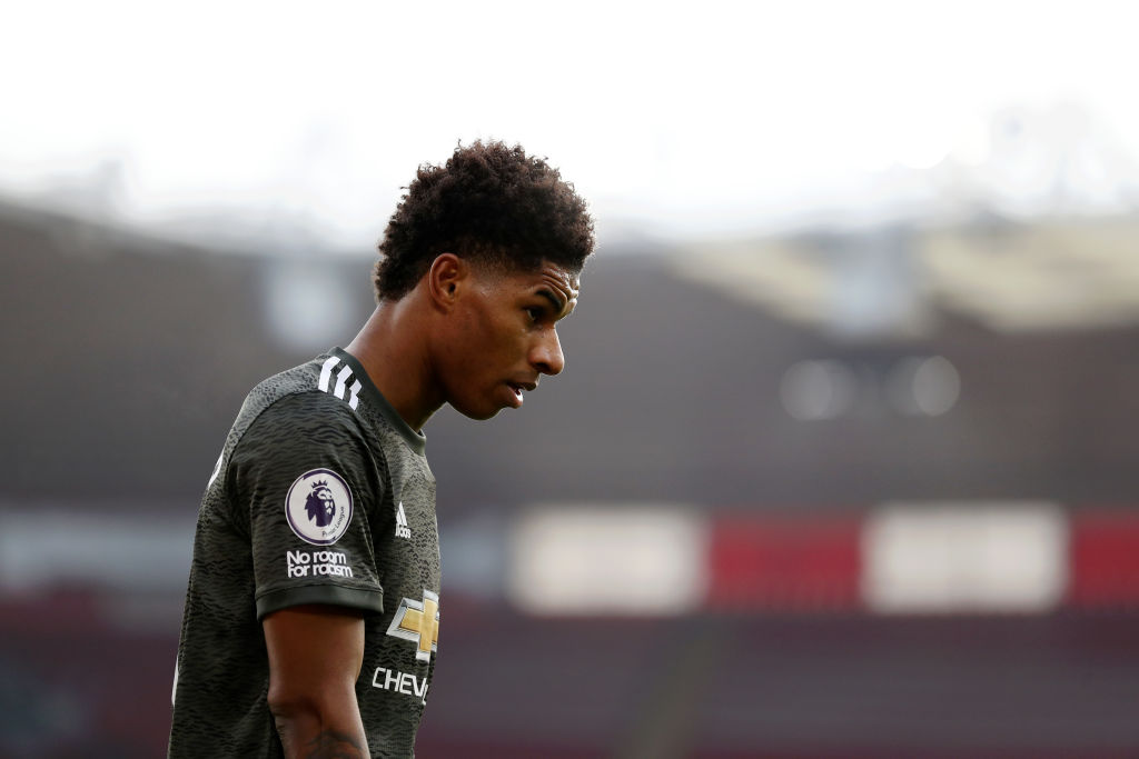 Manchester United and England forward Marcus Rashford is just one of the footballers to have been targeted by abuse on social media