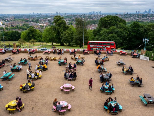 UK Pubs And Restaurants Reopen After Coronavirus Lockdown