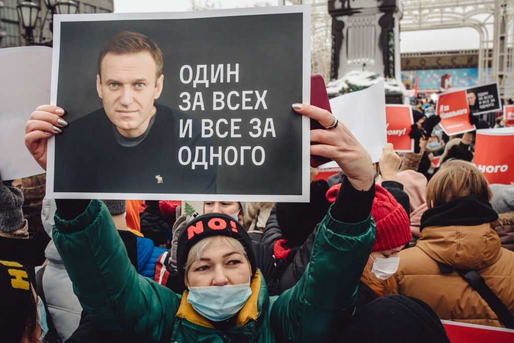 Russian opposition politician Alexei Navalny has been moved to an undisclosed detention centre outside Moscow. (Photo by Getty Images/Getty Images)