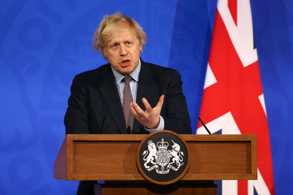 Boris Johnson Holds Virtual Press Conference On The Coronavirus Pandemic