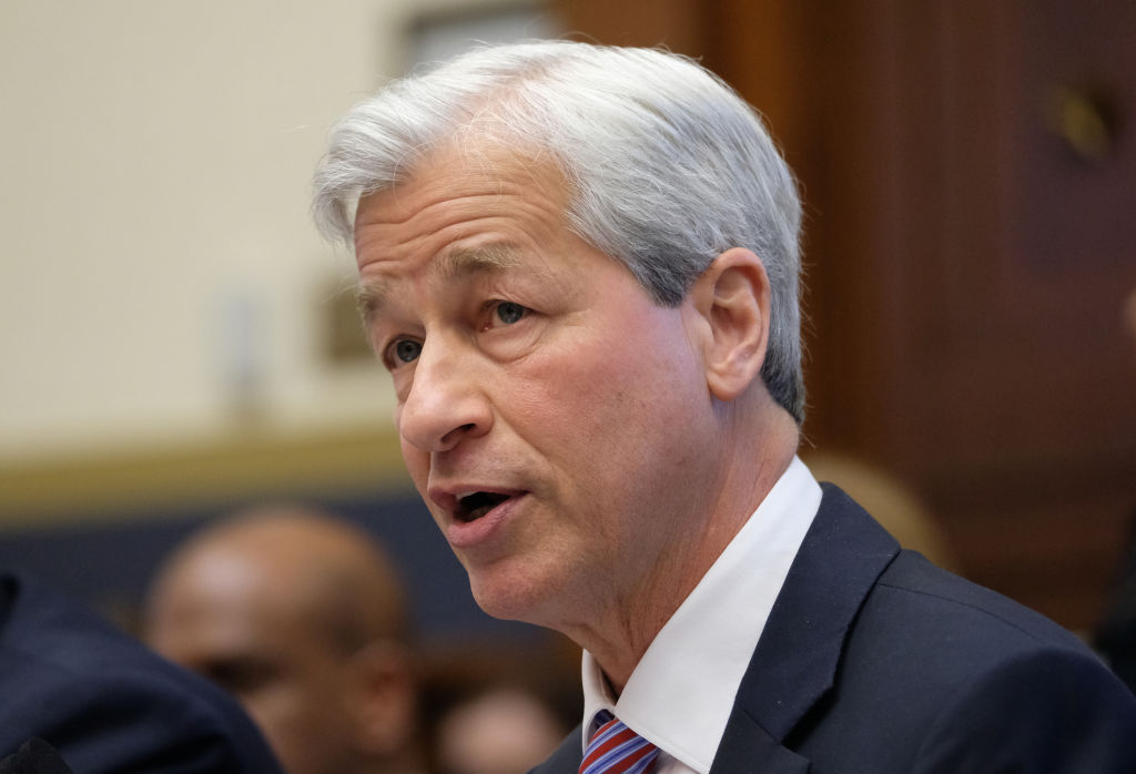 Jamie Dimon, chief executive officer of JP Morgan Chase. (Photo by Alex Wroblewski/Getty Images)