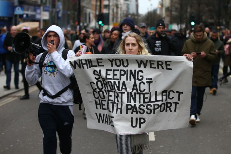 'World Wide Rally For Freedom' Protesters Gather In London