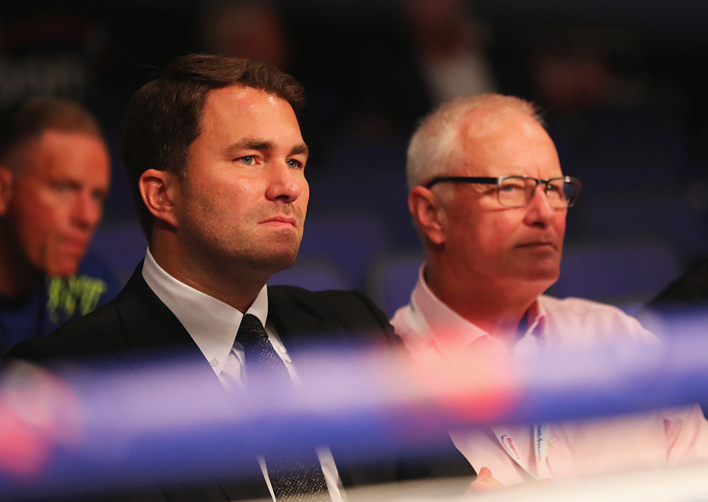 Eddie Hearn is to be the new head of the Matchroom group after father Barry announced he was calling time on his four decades in charge