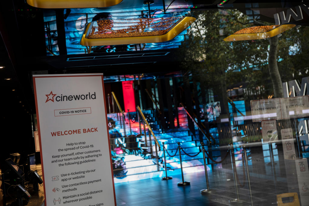The pandemic has pushed cinema chains such as Cineworld to the brink of collapse