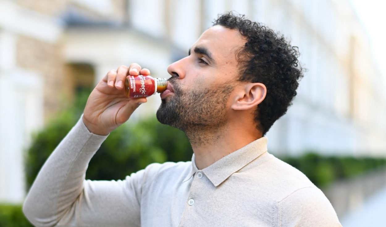 Hal Robson-Kanu took his home-made health drinks business to market in 2018 when he launched the Turmeric Co