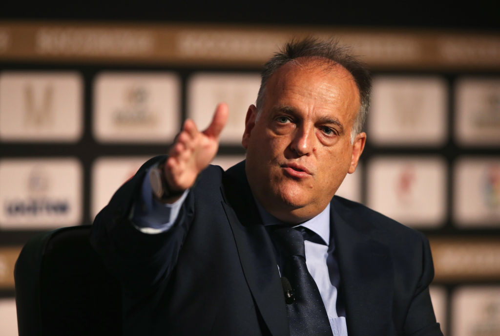 Javier Tebas, president of Spain's LaLiga, criticised the European Super League breakaway plans