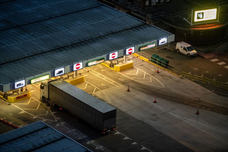 UK imports to the EU nearly halved in the first two months since Britain left the single market, new figures this morning showed.