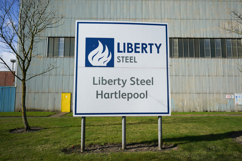 HARTLEPOOL, ENGLAND - APRIL 09: General view of the Liberty Steel Pipe Mill in Hartlepool. (Photo by Ian Forsyth/Getty Images)