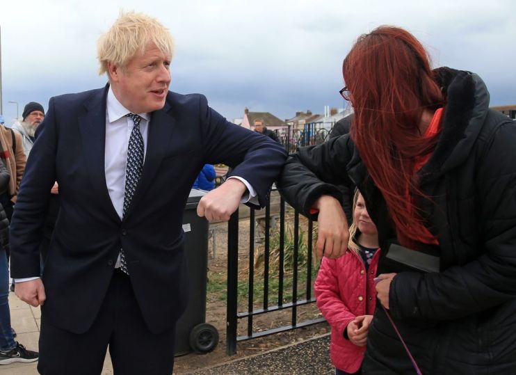 Boris Johnson Campaigns Ahead Of Thursday's Elections