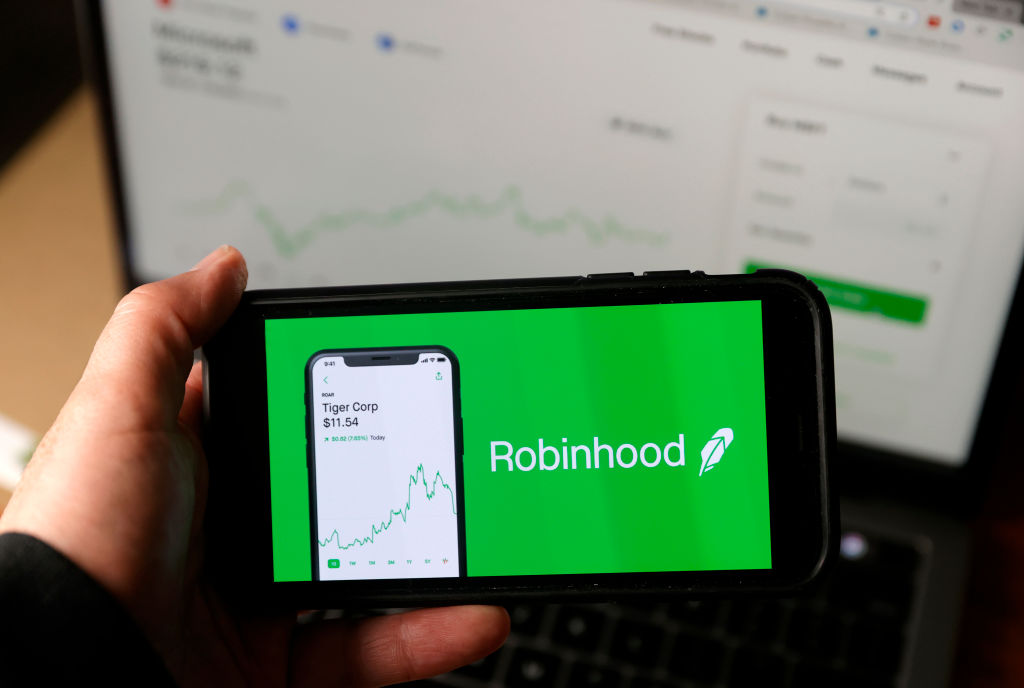 Shares in trading platform Robinhood dropped sharply this afternoon, suggesting that this week's four-day stock rally might have reached its end.