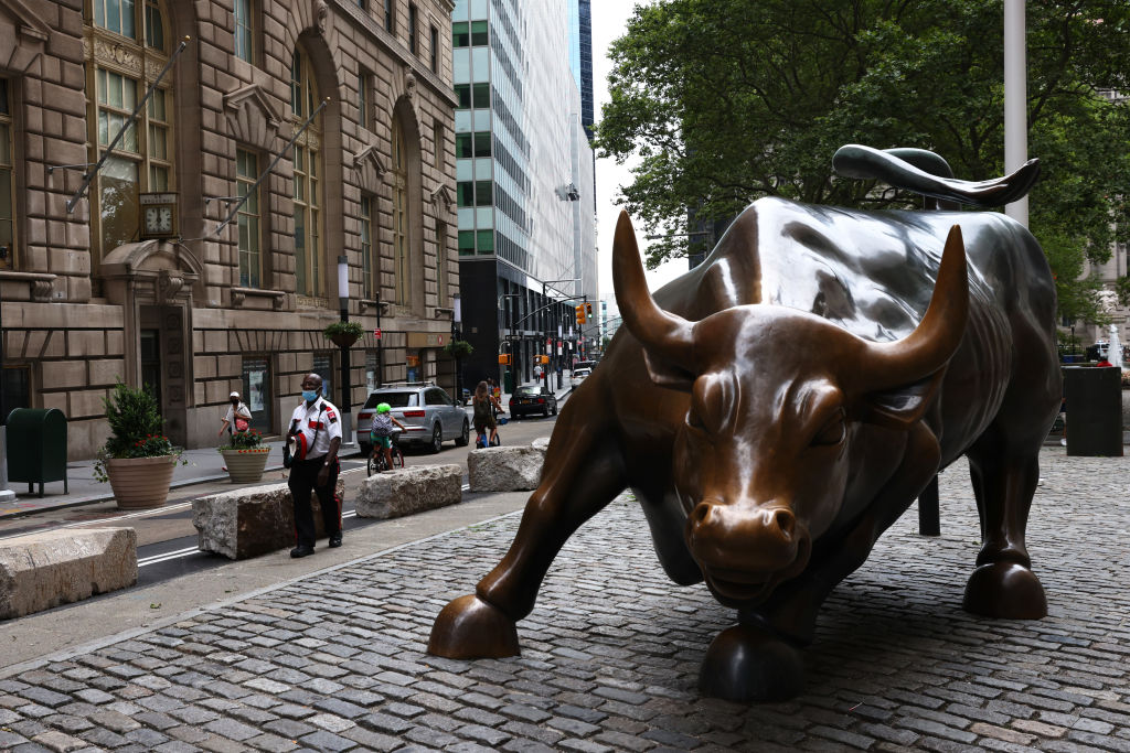 US stocks suffered their biggest weekly fall in months last week. (Photo by Michael M. Santiago/Getty Images)