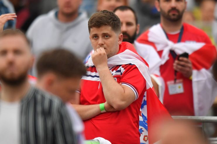 England Football Fans Support Their Team Against Scotland In Euro 2020