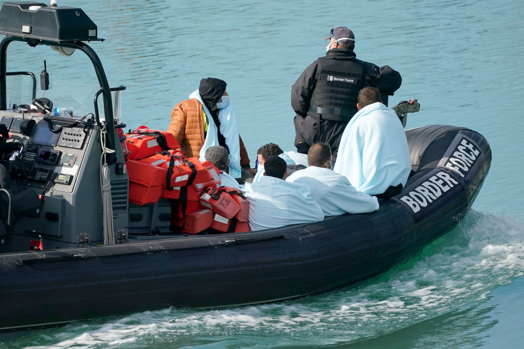 Migrants Crossing English Channel Intercepted By UK Border Force