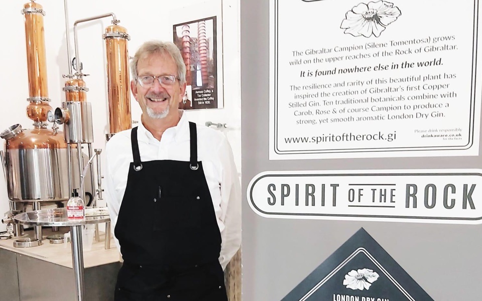 Peter Millhouse, co-founder of The Spirit of the Rock Distillery in Gibraltar