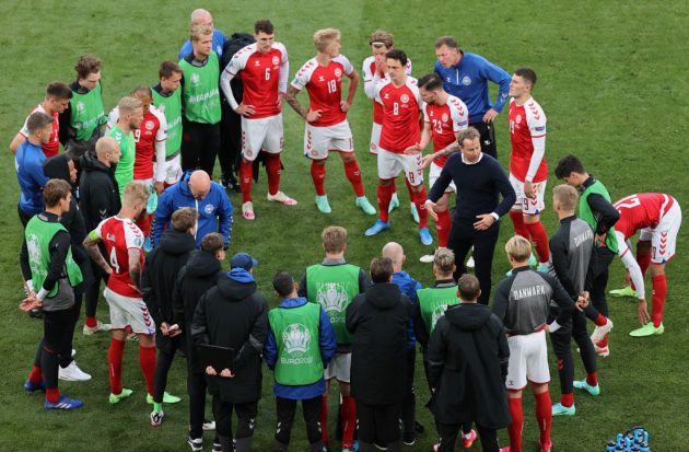 Hjulmand and Denmark won praise for their response to Christian Eriksen's on-field cardiac arrest