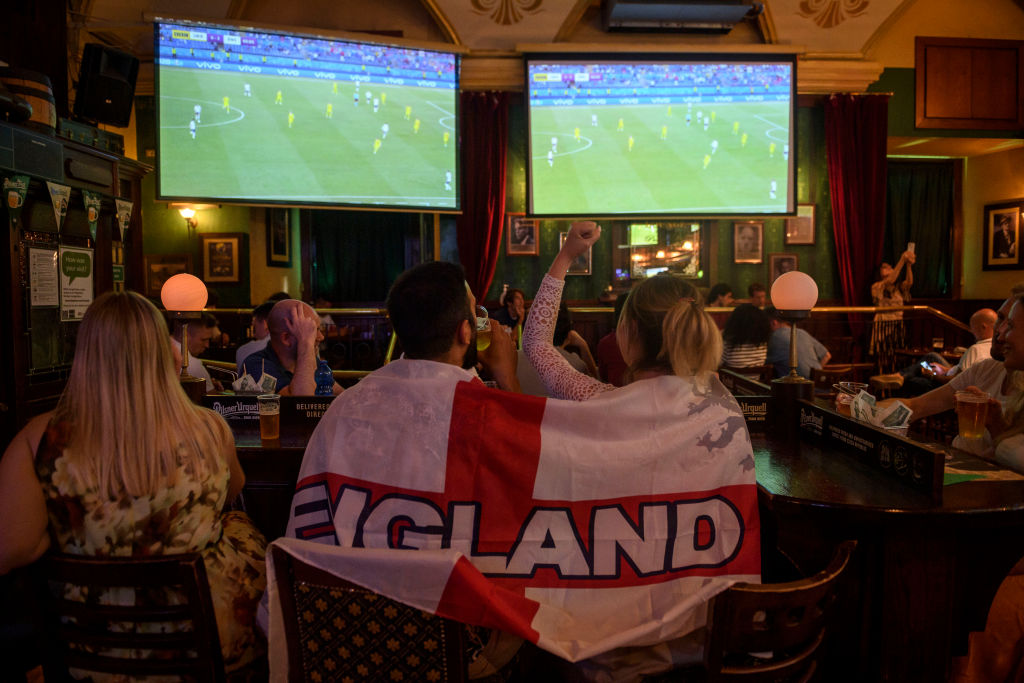 Spending in pubs and restaurants surged during Euro 2020, up 52 per cent compared to the period in 2019