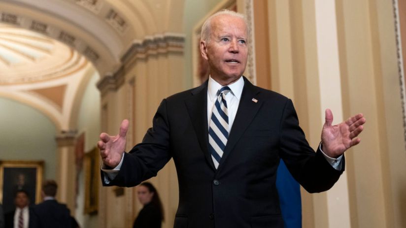 President Biden Attends Lunch With Senate Democrats At U.S. Capitol