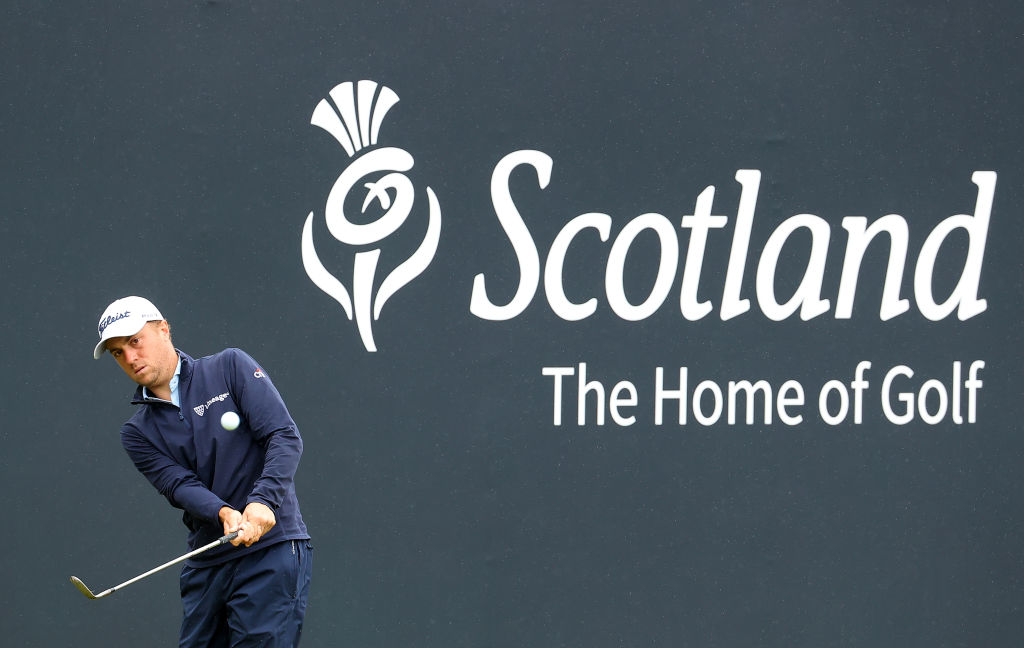 Justin Thomas is one of the star names playing the abrdn Scottish Open at the Renaissance Club this week
