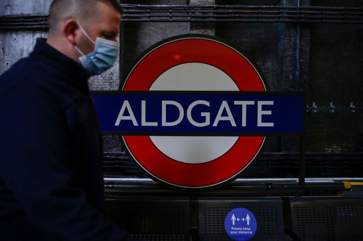 People should continue to wear masks on trains at rush hour after restrictions are lifted on 19 July, Grant Shapps said today.