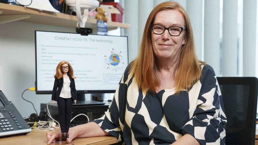 Barbie of Oxford Covid vaccine designer Dame Sarah Gilbert (Credits: PA Media) 