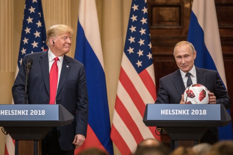 President Trump And President Putin Hold A Joint Press Conference After Summit