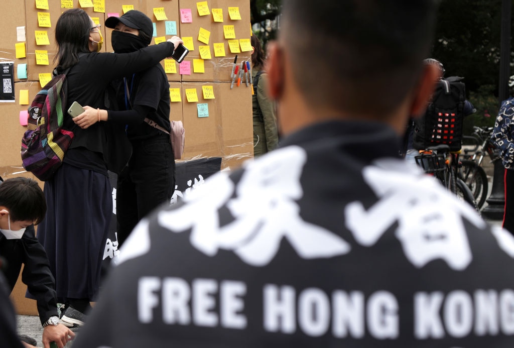 Rally Held In NYC To Commemorate Second Anniversary Of Hong Kong Protests