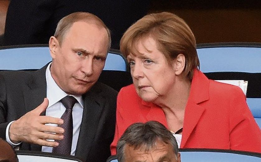 Merkel and Putin 