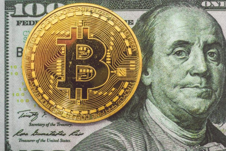 Bitcoin on a dollar