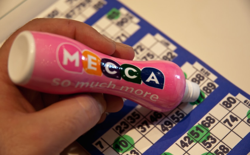 Shares in Mecca Bingo owner Rank Group are up nearly four per cent on the news