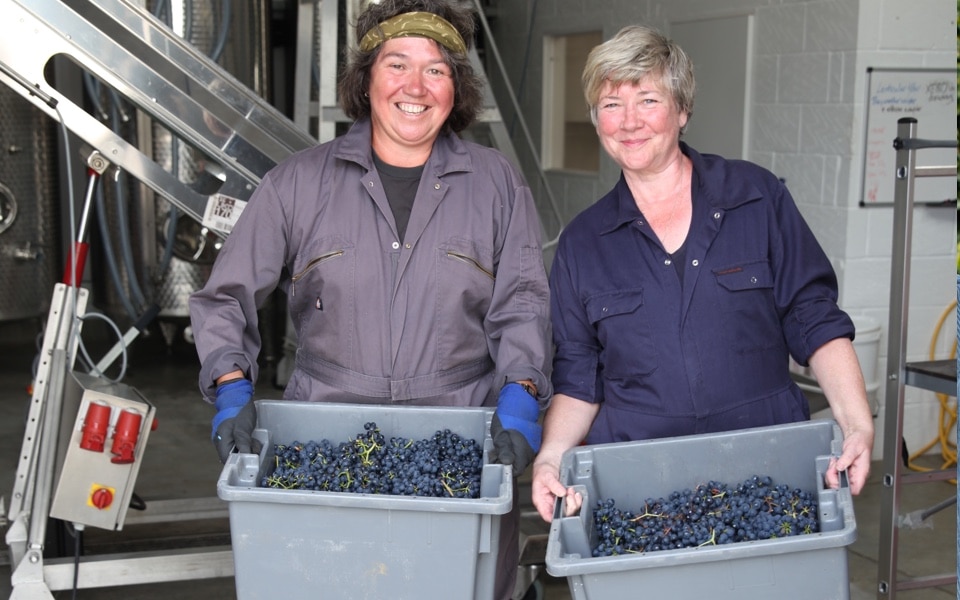 Off The Line Vineyard's Kristina Studzinski and Ann-Marie Tynan