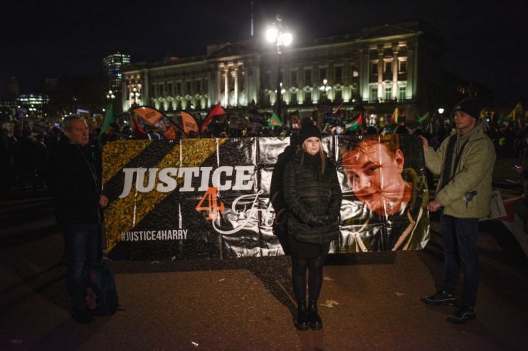 Protesters Demonstrate As NATO Leaders Attend Buckingham Palace Banquet