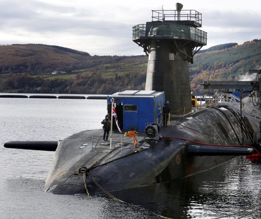 HMS Victorious at HM Naval Base Clyde, Scotland. (Photo by Danny Lawson - WPA Pool / Getty Images)