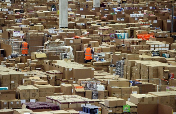 Amazon Warehouse Employees Prepare For Their Busiest Time Of Year 107177023 scaled 1