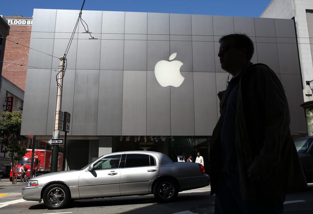 Legal and General Investment Management (LGIM) has announced it plans to vote against Apple's use of AI at its upcoming annual meeting. (Photo by Justin Sullivan/Getty Images)