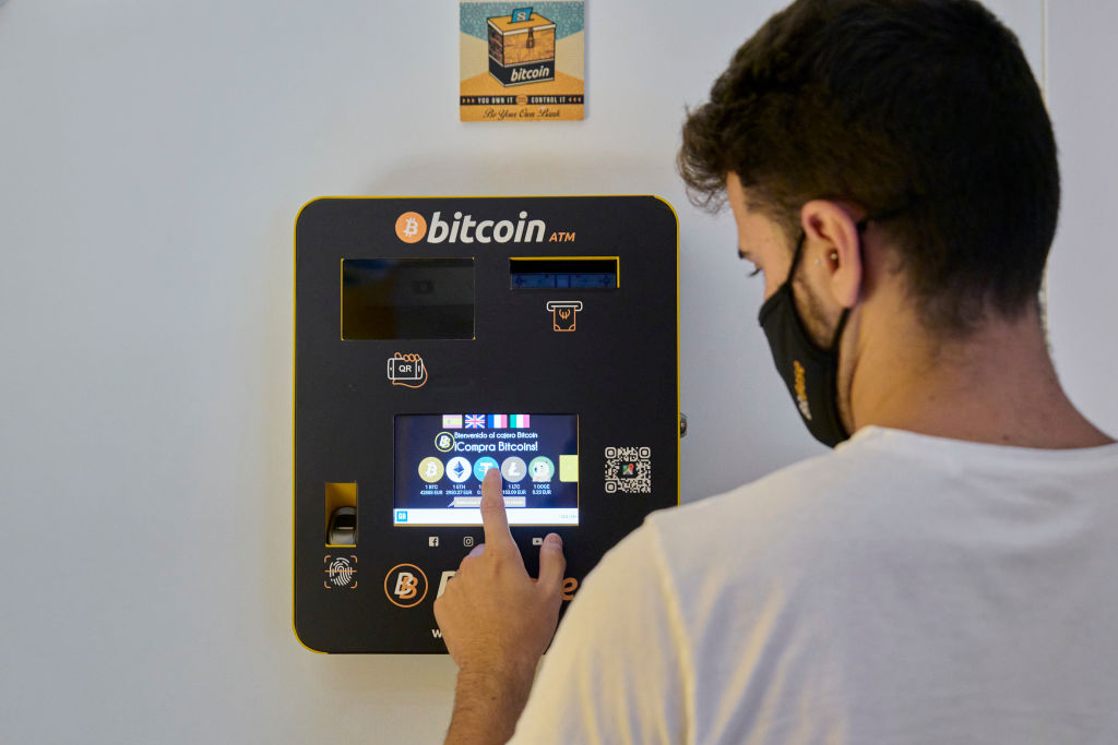 The crypto ATM inspections were part of a joint operation with the South West Regional Organised Crime Unit, Yorkshire and Humber Regional Organised Crime Unit and the Nottinghamshire Police force (Photo by Carlos Alvarez/Getty Images)