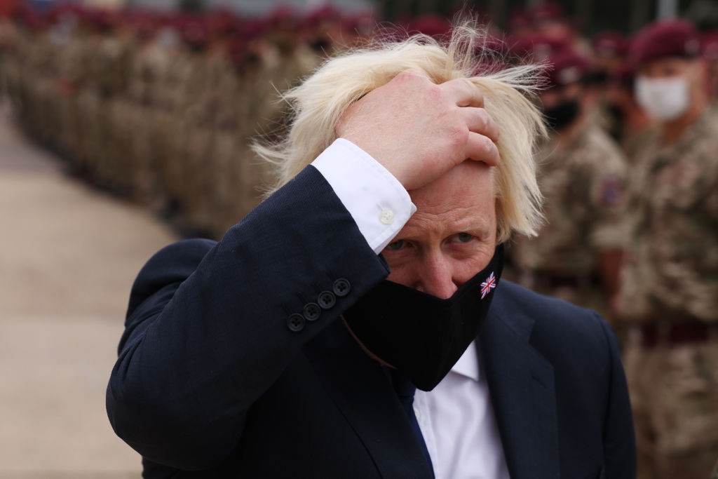 Boris Johnson Visits UK Military Personnel Who Worked On Afghan Evacuation