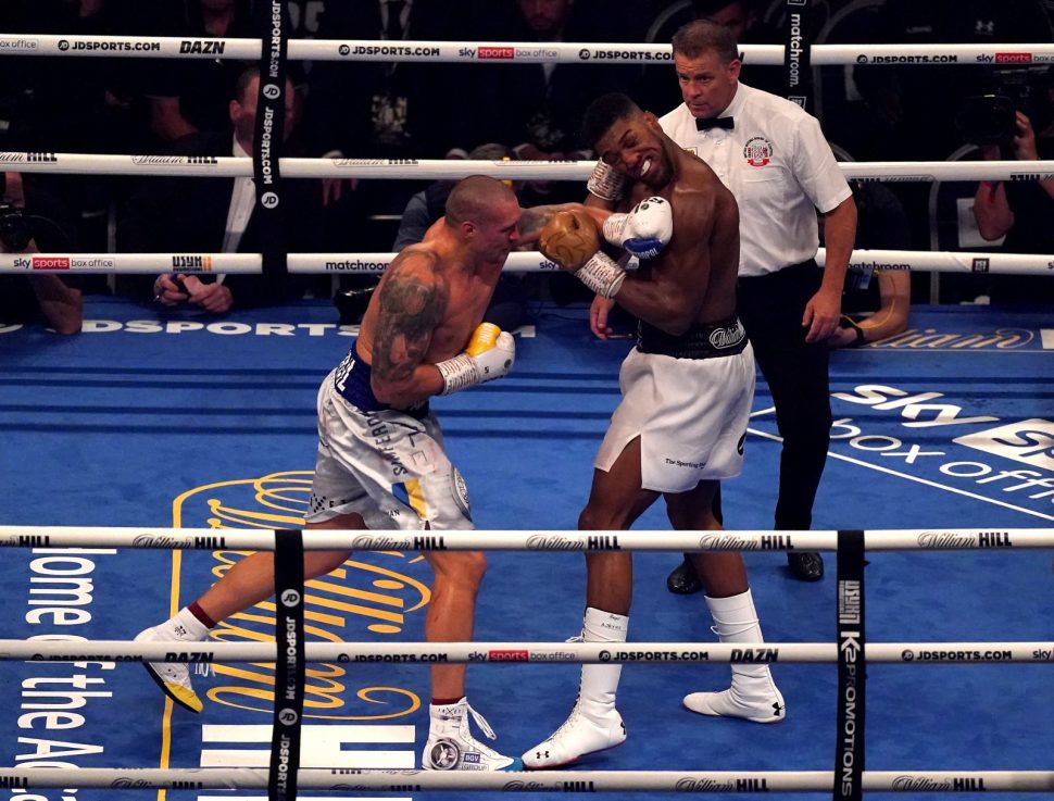 The first fight between Usyk v Joshua took place in September 2021.