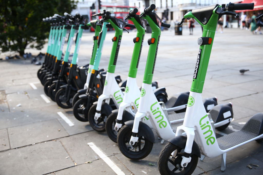 Lime said it is expecting a surge in users as the strikes bring London to a standstill.(Photo by Hollie Adams/Getty Images)