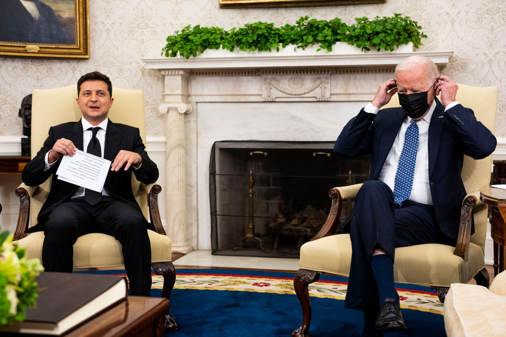 Ukrainian President Zelensky met with US President Joe Biden while visiting the US to explore ways to make Bitcoin legal tender