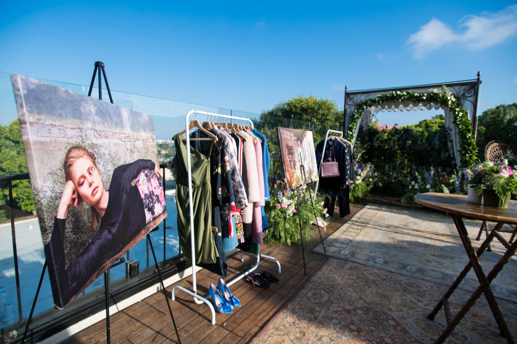 HOLLYWOOD:  A view of the atmosphere at the Ted Baker London launch event at Petit Ermitage (Photo by Emma McIntyre/Getty Images for Ted Baker London)