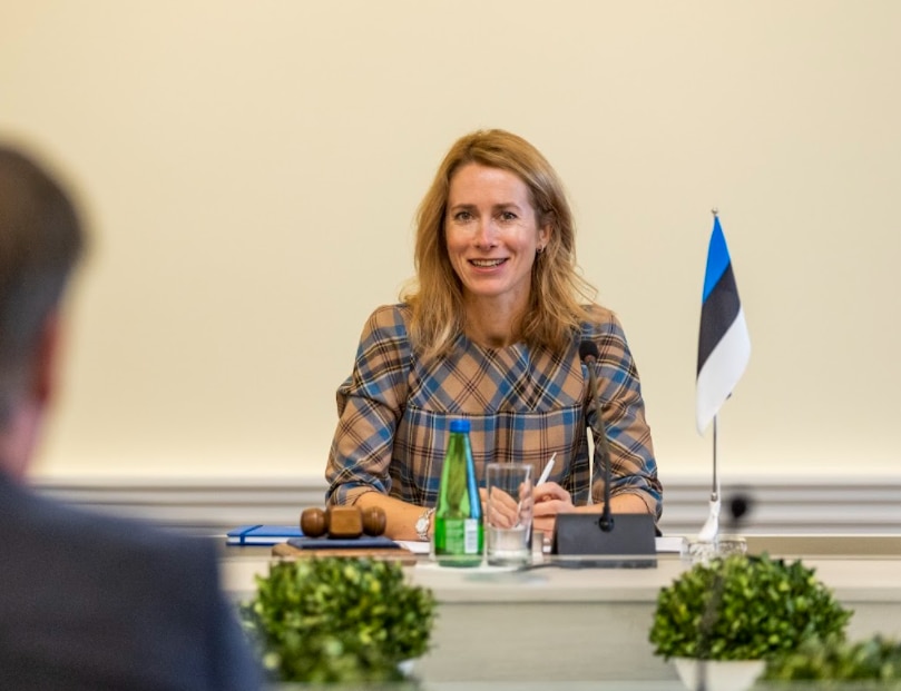 Kaja Kalls in conversation with City A.M. at her official residence in Tallinn 