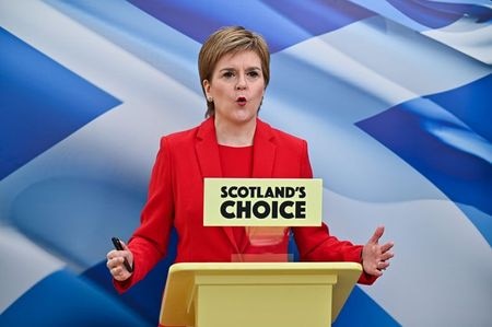 Nicola Sturgeon has demanded there would be a new referendum in October next year