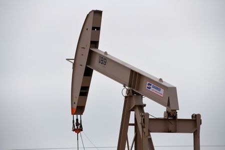 A pump jack operates in the Permian Basin oil and natural gas production area near Odessa, Texas. (REUTERS/Nick Oxford)
