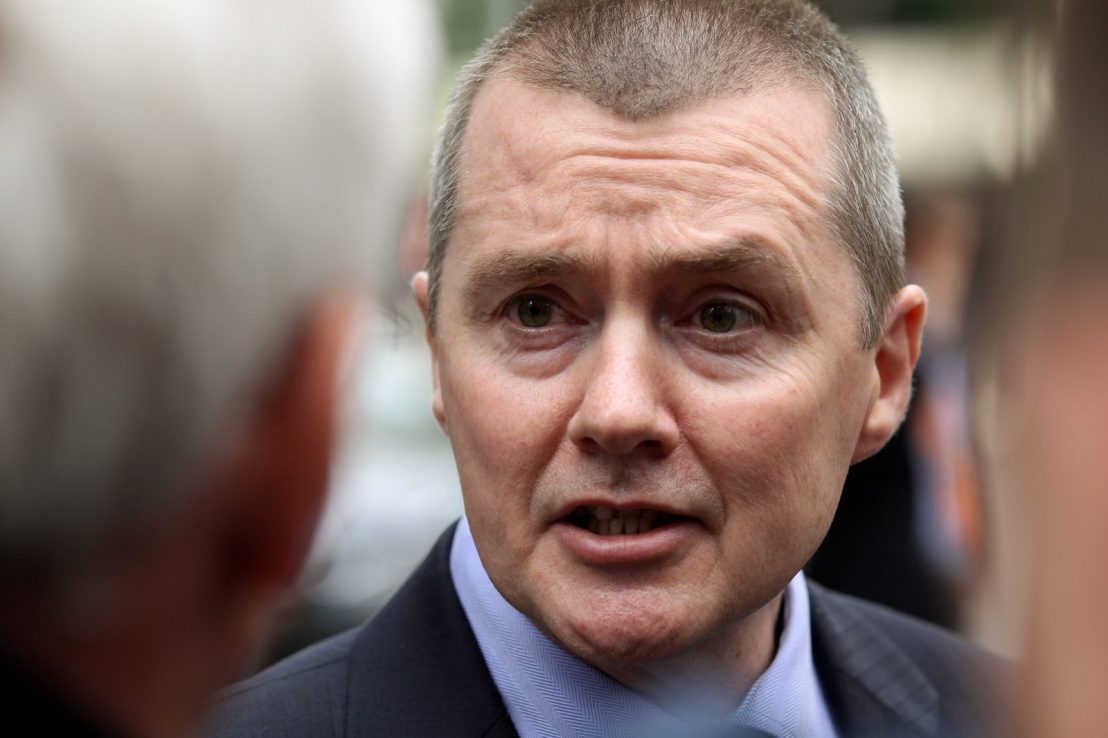 LONDON, ENGLAND - MAY 17:  Willie Walsh, the Chief Executive of British Airways, speaks to journalists as he leaves the Department of Transport after holding talks with the Transport Secretary Philip Hammond in a bid to avert a proposed strike by BA cabin crew on May 17, 2010 in London, England. BA cabin crew are planning four five-day strikes, the first of which is due to begin tomorrow, in a protest over changes to working conditions. British Airways are also questioning the legality of the BA cabin crew members by their union Unite and are seeking a High Court injunction to prevent the industrial action.  (Photo by Oli Scarff/Getty Images)