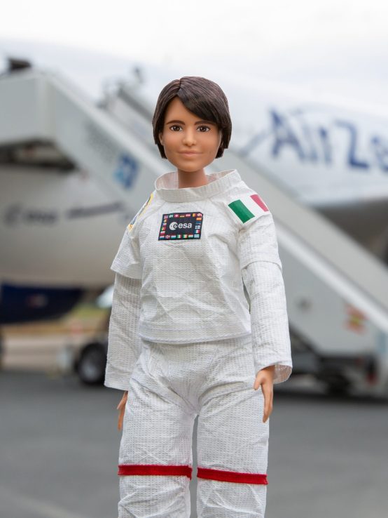 Photo issued by European Space Authority (ESA) of astronaut Samantha Cristoferetti's Barbie doll. The Barbie brand has teamed up with the ESA and its only active female astronaut to inspire young girls to see the science, technology, engineering, and mathematics (Stem) field as a viable career option. 