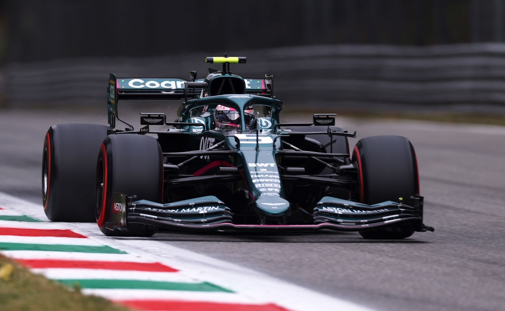 Formula 1 team Aston Martin Cognizant partner IFS software has helped to account for the team’s inventory and identification of new parts used (Photo by Lars Baron/Getty Images)