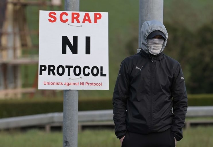 Loyalists Protest Over The Northern Ireland Protocol